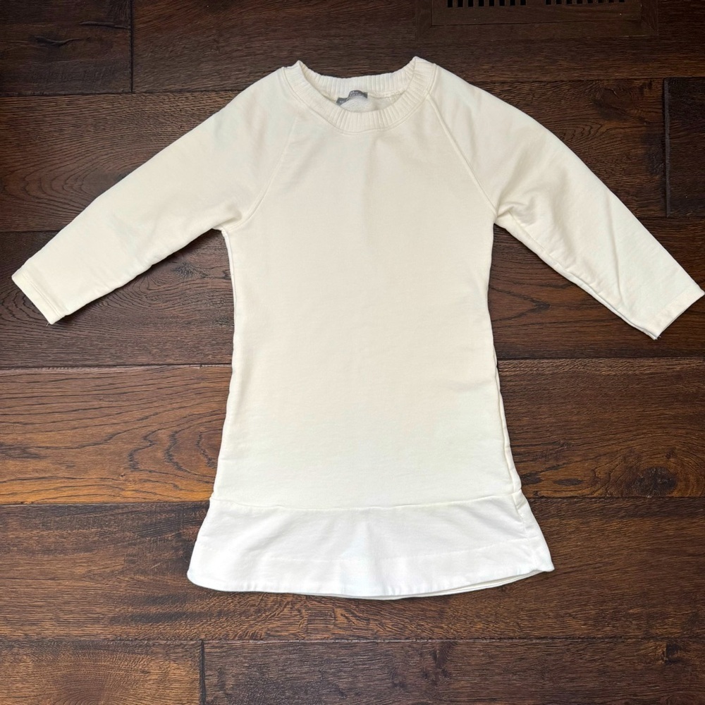 Zara Ivory Tunic Sweatshirt